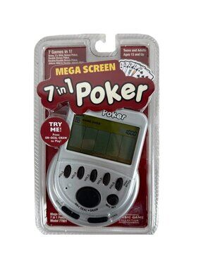 Mega Screen 7 In 1 Poker Handheld Video Electronic Game SEALED NEW